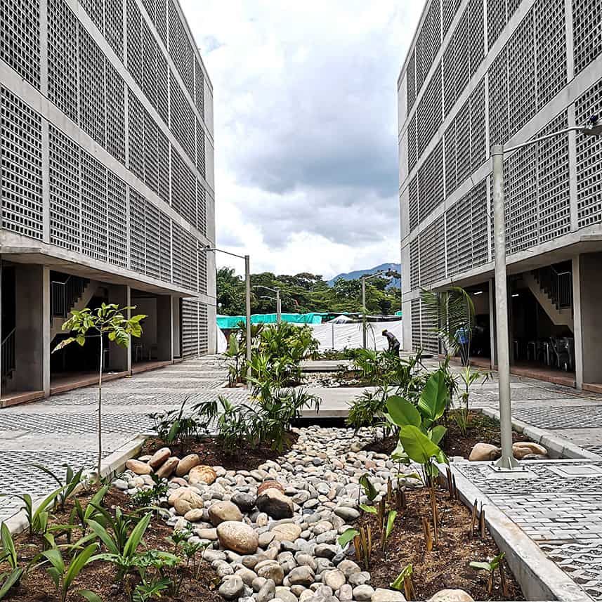 Tropical University Campus – Outdoor Areas